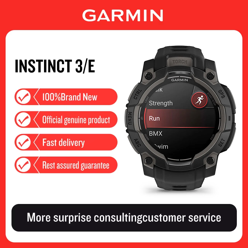 Smartwatch X18 - Garmin Instinct3/E Solar Powered Sports Watch,
