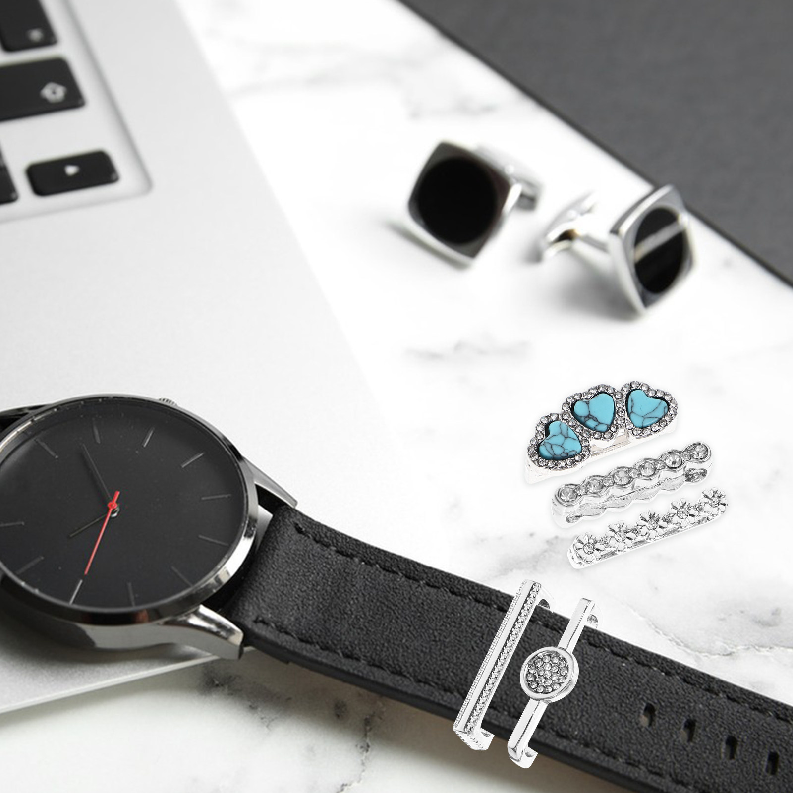 5Pcs Premium Alloy Watchband R - Smartwatch Straps & Accessories recension och pris