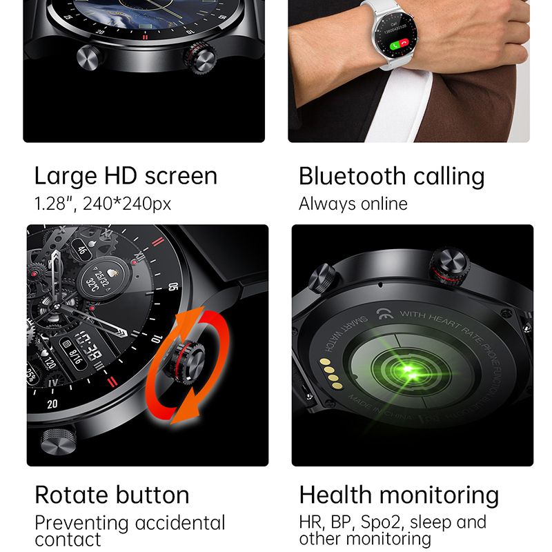ECG+PPG Bluetooth Call Smart W - Smartwatch Face recension och pris