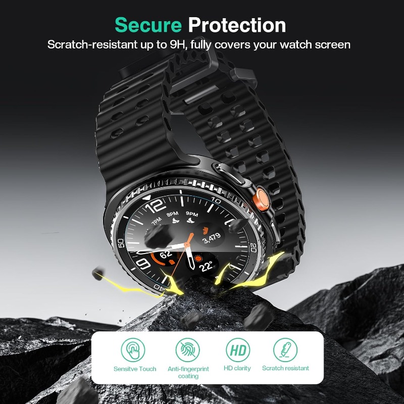 2PCS Tempered Glass For Samsun - Samsung Smartwatch Ultra Accessories recension och pris