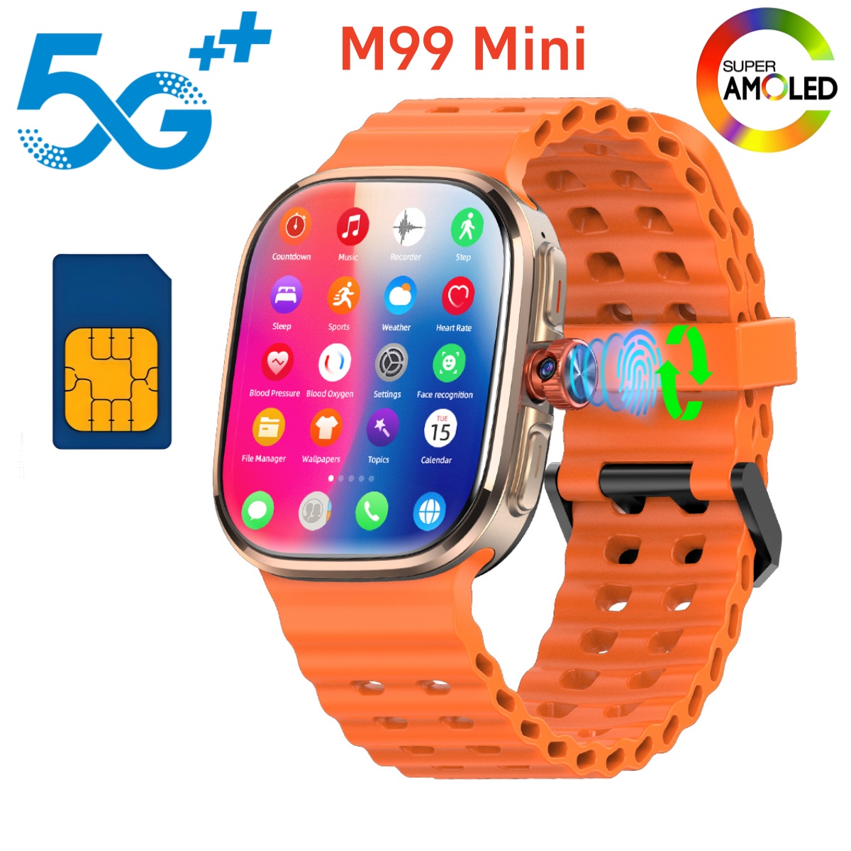 M99 Mini Smartwatch 5G Android - Smartwatch Face recension och pris