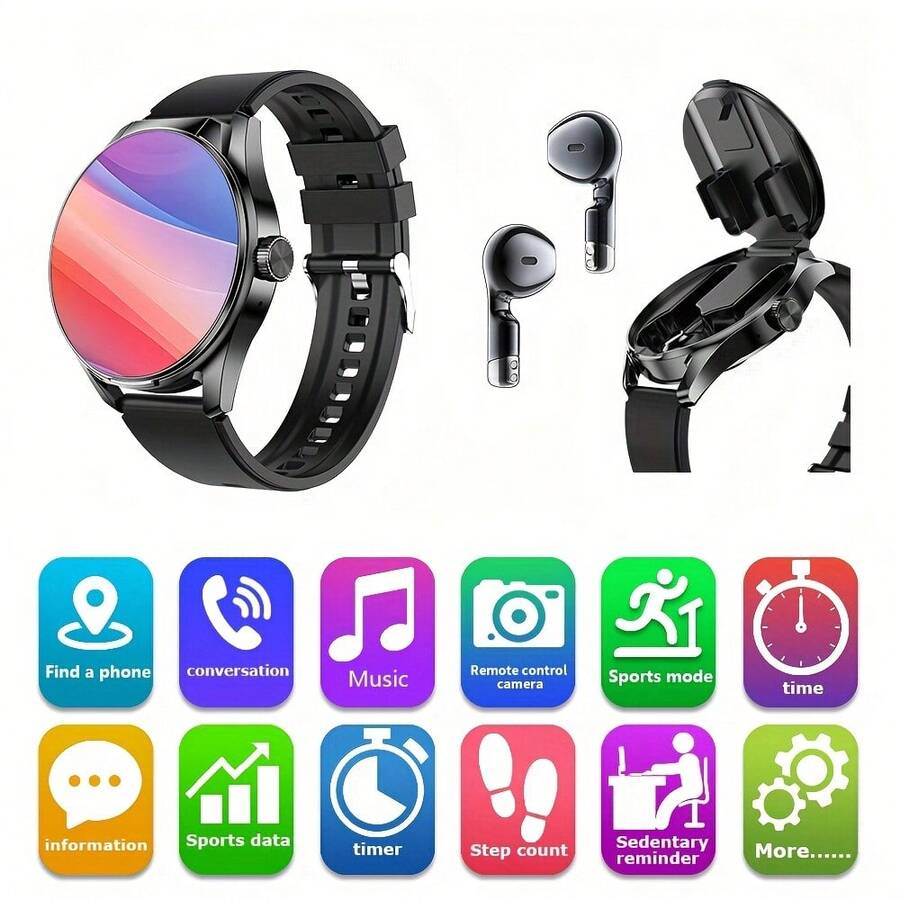 Smartwatch With Earbuds, 1.46- - Smartwatch Faces recension och pris