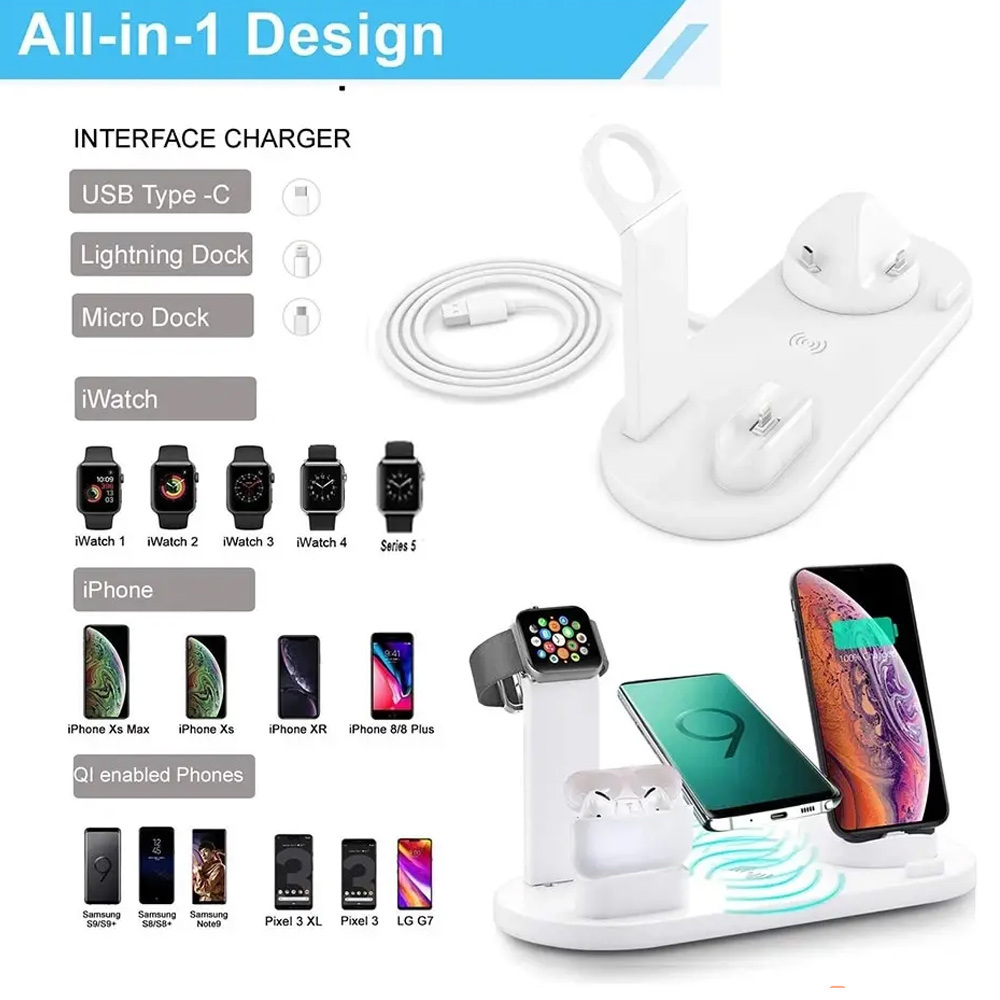 30W 7 in 1 Wireless Charger St - Watch Charger Cable recension och pris