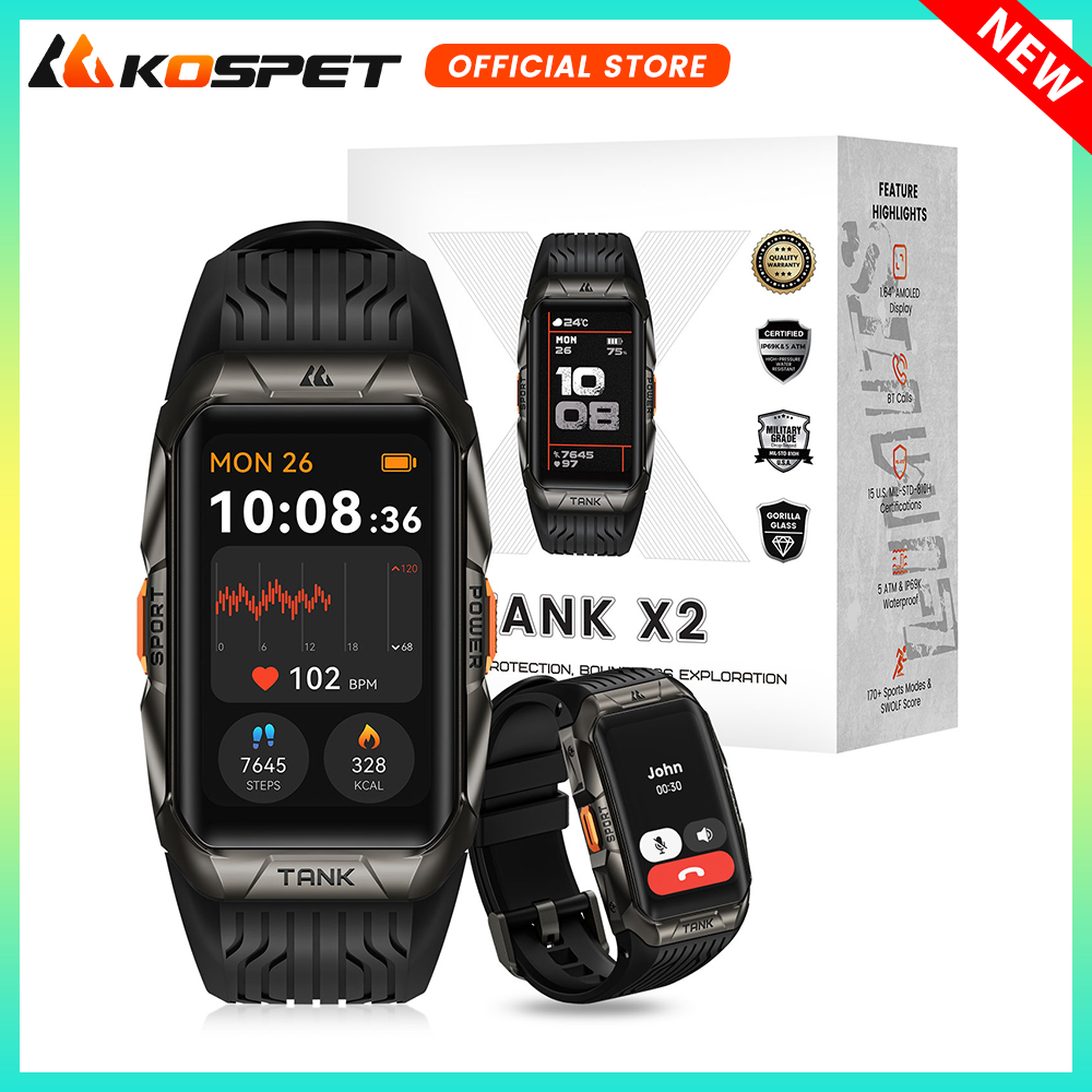 KOSPET TANK X2 Smart Watch For - Smartwatch Face recension och pris
