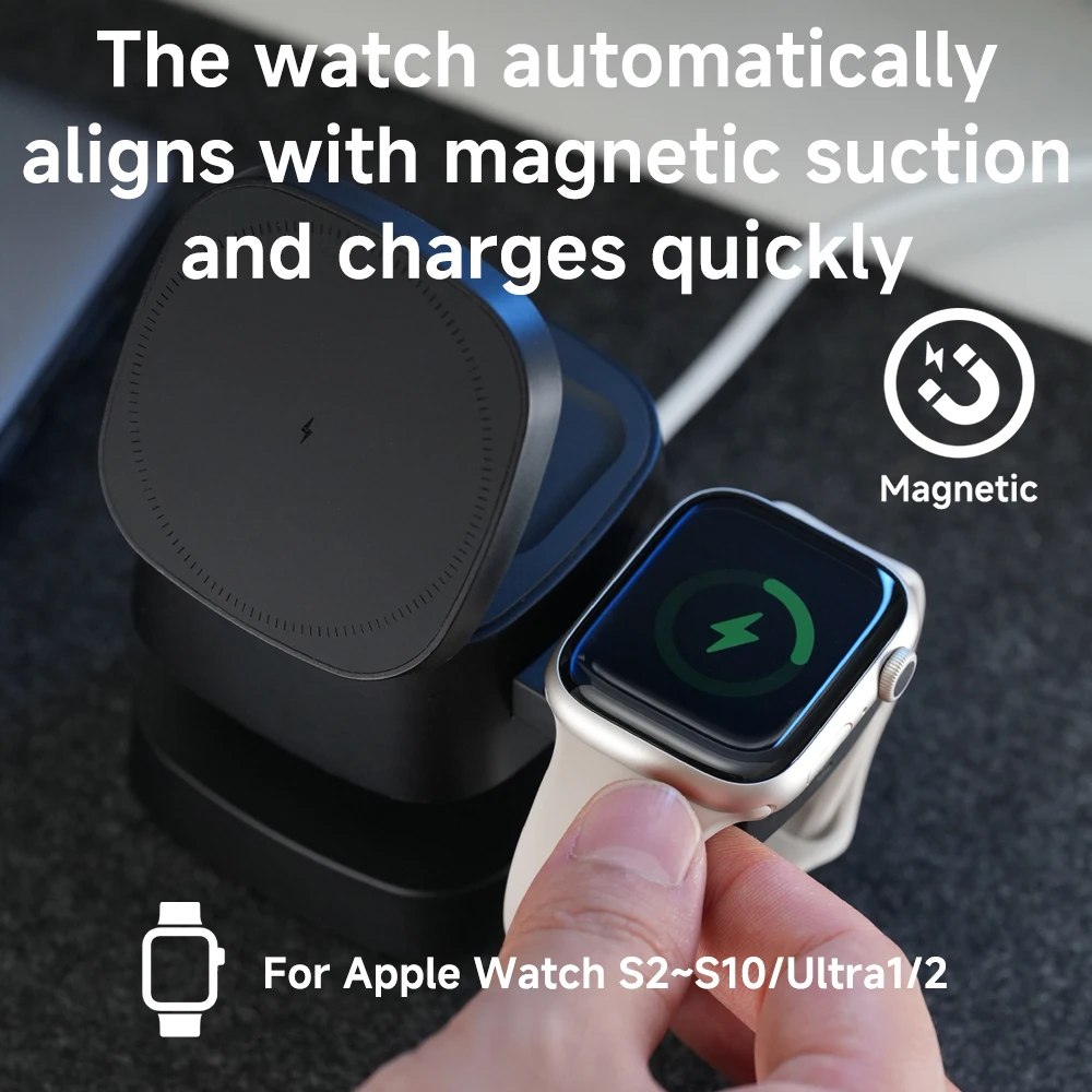 Magnetic 3 in 1 Wireless Charg - Watch Charger Cable recension och pris
