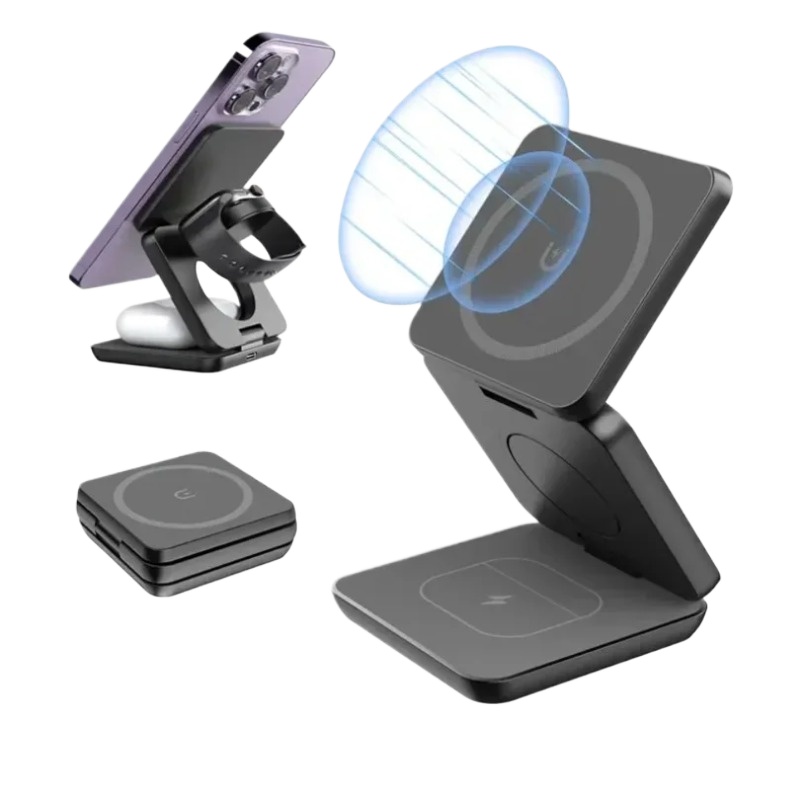 3 in 1 Foldable Magnetic Wirel - Watch Charger Cable recension och pris