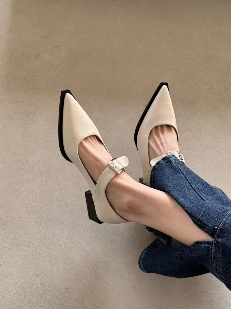 *Fashion Mary Jane Shoes Women - Leather Classic Strap recension och pris