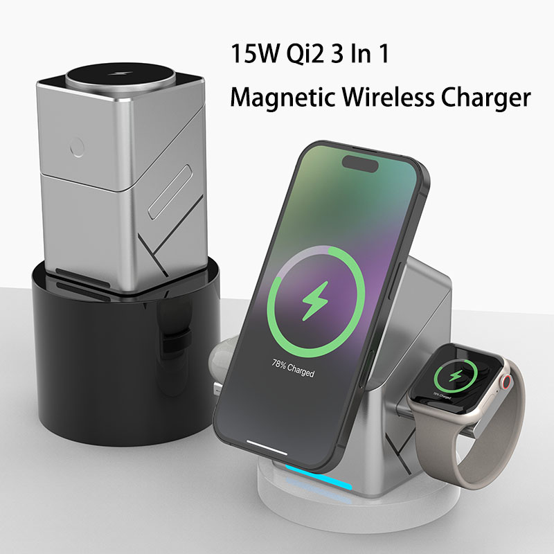 15W Touch Rotating Magnetic Mu - Watch Charger Cable recension och pris