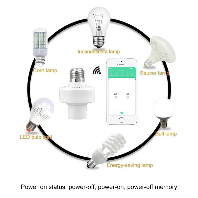 Tuya Smart E27 Socket Switch A - Smart Accessories recension och pris